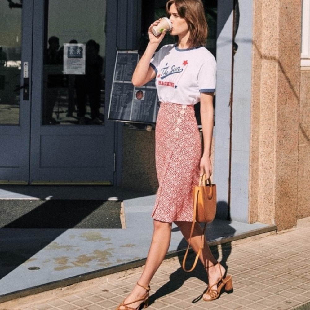☑️SOLD Sezane Maisie Skirt - Picture 1 of 7